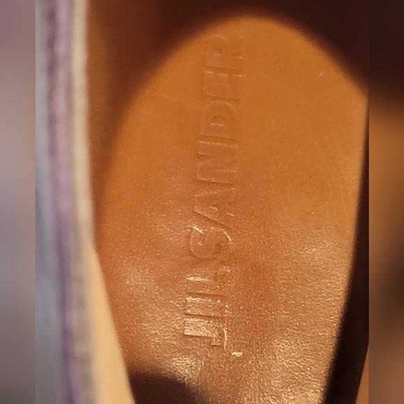 Jil Sander Women's Ankle Purple Leather boots size   37 EU Made in Italy - Picture 3 of 8